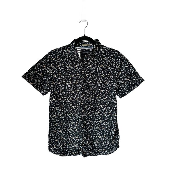 Denim & Flower Mens’s Ricky Singh Flowered Print Button Up Shirt Size S - Picture 1 of 7